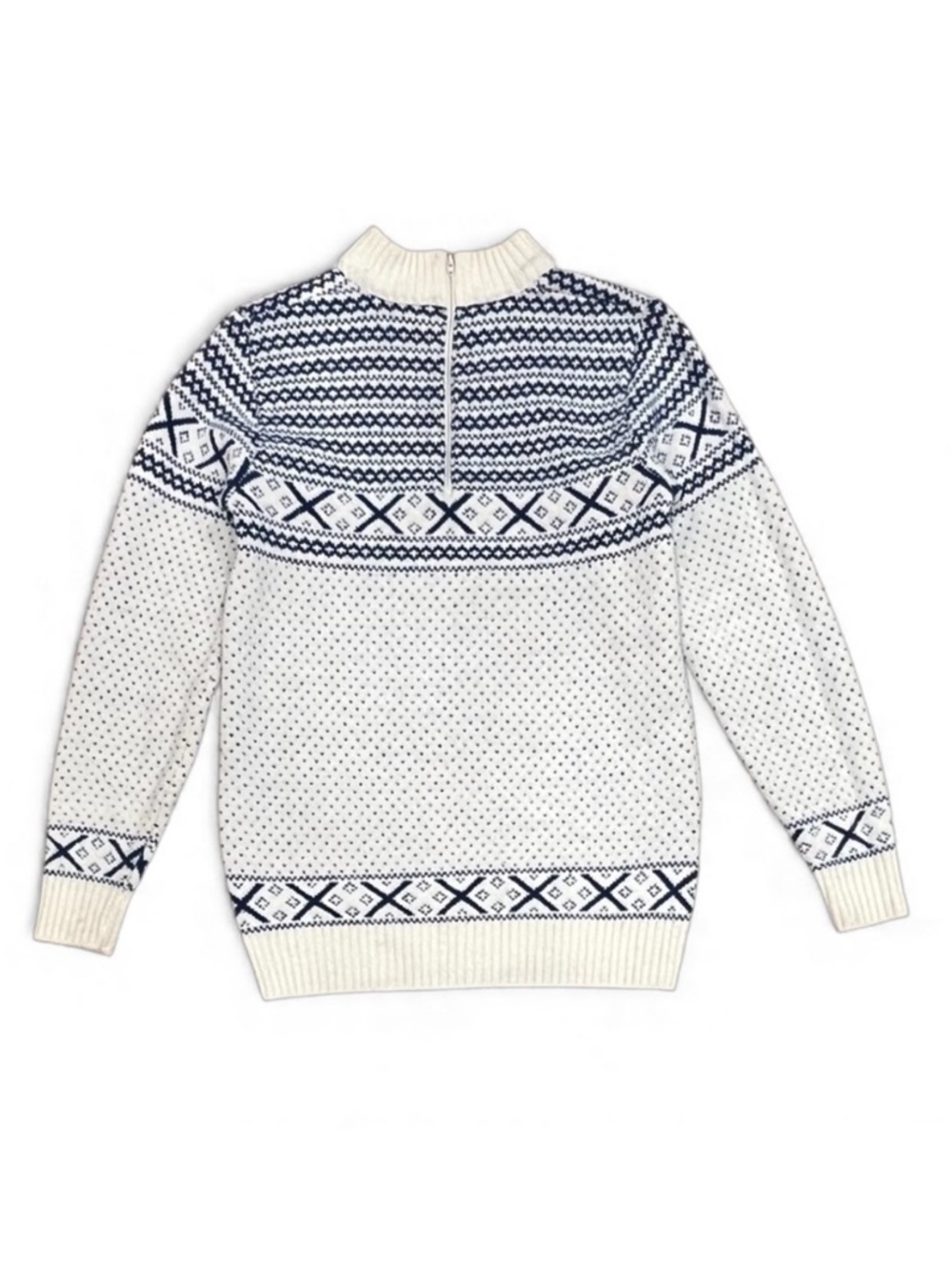 Jersild Vintage Blue Fair Isle Sweater Size Medium